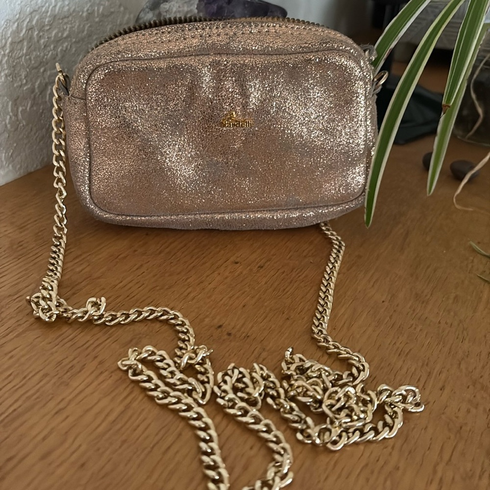 Nardelli metallic leather cross body bag